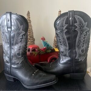 Durango Black Heeled Boots